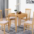 Cologne Light Oak 2 Seater Round Drop Leaf Dining Table